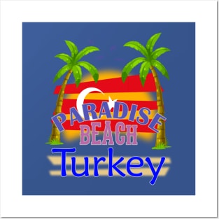 Paradise Beach Turkey Vacation Holidays Posters and Art